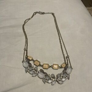LC‎ Lauren Conrad Gold Tone Rhinestone Statement Necklace